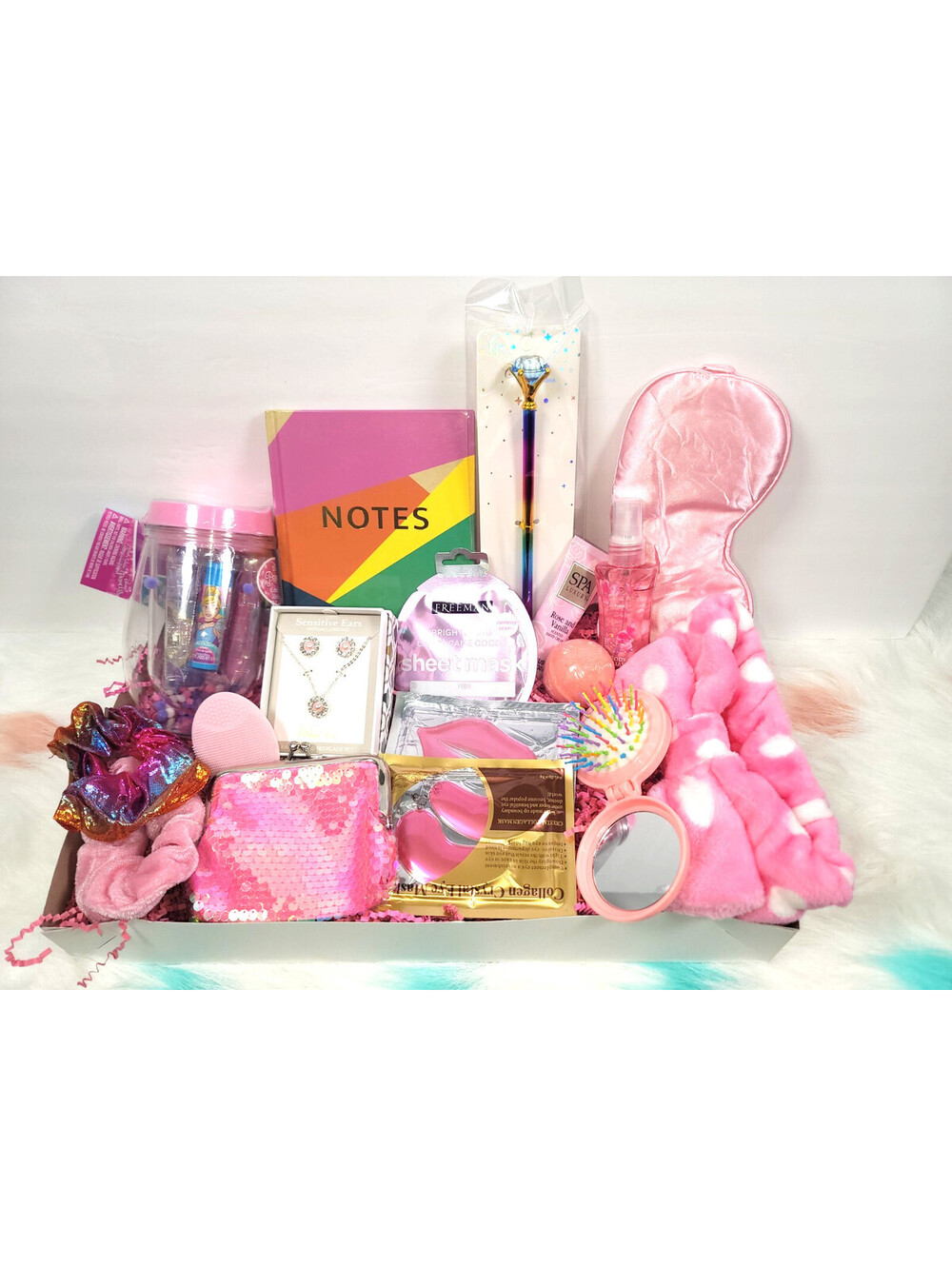 Pink Girls Gift Box for Relaxation and Self-Care